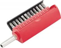 Набор бит, сталь S2, 12 шт, встроенный магнитный адаптер, Matrix Master