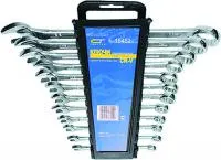 Набор ключей комбинированных, 8 - 17 мм, CrV, 6 шт, Сибртех