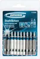 Набор бит РН2х50, сталь S2, 10 шт, Gross