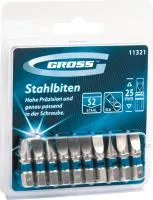 Набор бит РН2х25, сталь S2, 10 шт, Gross