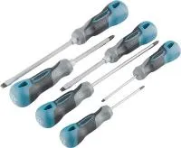 Набор отверток 6 шт, S2, трехкомпонентная рукоятка, Gross
