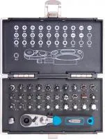 Набор бит, 1/4", сталь S2, магнитный адаптер, 33 предмета, Gross