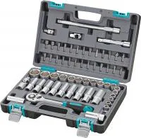 Набор инструментов, 1/2", CrV, пластиковый кейс, 60 предметов, Stels