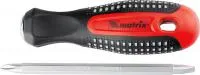Отвертка комбинированная Fusion SL6,0 Ph2 мм, CrV, 3-х компонентная рукоятка "anti slip", Matrix