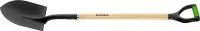 Лопата штыковая, эргономичный черенок из вяза, двухкомп. рукоятка, общая длина 1250 мм, Palisad