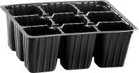 Кассета для рассады, 18х13,5 см, высота 6 см, 9 ячеек, полистирол