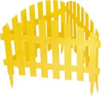 Забор декоративный "Ампир", 28 х 300 см, желтый