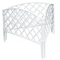 Забор декоративный "Плетенка", 24 х 320 см, белый