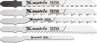 Набор полотен для электролобзика по дереву, 5шт , Matrix Professional