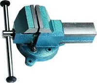 Тиски слесарные, настольные, поворотные, ширина рабочих губок 50 мм, наковальня, Сибртех