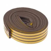 Уплотнитель, 12 м, профиль "P", коричневый