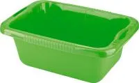 Таз пластмассовый прямоугольный 25л, зеленый , ТМ Elfe
