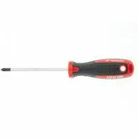 Отвертка Profi, Ph1 х 100 мм, S2, двухкомпонентная рукоятка, Matrix