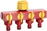 Распределитель Grinda четырехканальный "резьба внешняя 3/4"-1"-соединитель"