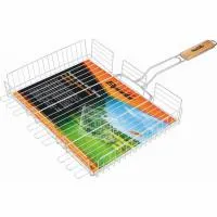 Решетка-гриль 300*400*65 мм, объемная хромированная, Sparta