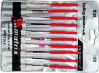 Набор надфилей алмазных, 140х50х3, 6 шт, Matrix