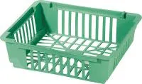 Корзина посадочная, 21 х 25 х 7 см, прямоугольная/круглая, пластмассовая