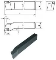 Резец проходной упорный отогнутый (изогнутый) 25х16х140 Т5К10