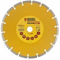 Диск алмазный отрезной сегментный, 230х22,2 мм, сухая резка, Denzel