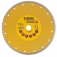 Диск алмазный отрезной Turbo, 230х22,2 мм, сухая резка, Denzel
