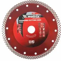 Диск алмазный отрезной сплошной, 180х22,2 мм, сухая резка, Matrix Professional