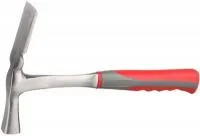 Молоток каменщика Зубр Эксперт широкий, цельнокованый, с двухкомпонентной рукояткой, 600 г