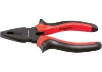 Плоскогубцы Black Nickell, 200 мм, комбинированные, двухкомпонентные рукоятки, Matrix
