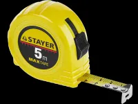 Рулетка Stayer Мaster MaxTape, пластиковый корпус, 5 м, 19 мм