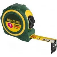 Рулетка Kraftool Expert Grand, двусторонняя шкала, Нейлоновое покрытие, 5 м, 19 мм