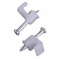 Скоба Stayer прямоугольная для крепления кабеля 6 мм с оцинкован гвоздем, 100 шт