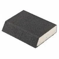 Губка для шлифования, 120х90х25 мм, трапеция, мягкая, P80, Matrix