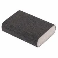 Губка для шлифования, 100х70х25 мм, овал, твердая, P40, Matrix