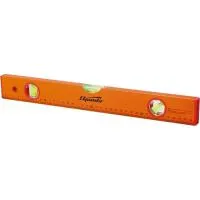 Уровень алюминиевый, 1500 мм, 3 глазка, желтый, линейка, Sparta