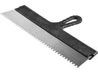 Шпатель Зубр Стандарт Фасадный, стальное полотно, 450 мм, зуб 6х6