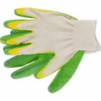 Перчатки х/б с двойным латексным обливом