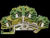 ZSLD 2,5 GNYE двухуровневая пружинная заземляющая клемма стандартного желто-зеленого цвета