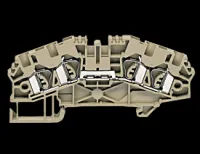 ZRK 4/4A BG пружинная проходная клемма стандартного бежевого цвета