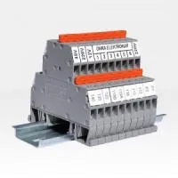 Клемма ONKA-1622 на Дин-рейку 2,5 мм² с перемычкой, 500B, 24A