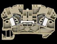 ZRK 4/2A BG пружинная проходная клемма стандартного бежевого цвета