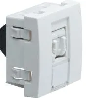 Розетка информационная Systo 45X45, RJ45 Кат. 5e UTP 8 конт, RAL9010 чистый белый