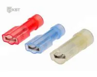 Разъемы плоские полностью изолированные «мама» в нейлоновом корпусе РПИ-М(н) 2.5–(6.3), КВТ