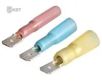 Разъемы плоские «папа» с термоусаживаемой манжетой РПИ-П-Т 2.5-(6.3), КВТ