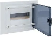 Щит скрытой установки, 8М, с прозрачной дверцей