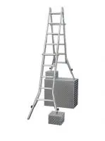 Stabilo Шарнирная телескопическая стремянка, 4х4 перекладины