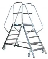 Stabilo Односторонняя передвижная лестница с 5-ю алюминиевыми ступеньками