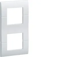 Рамка двукратная, вертикальная, Systo 2х45х45, габарит 151х80 мм RAL9010 чистый белый