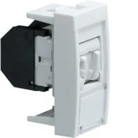 Розетка информационная Systo 22.5X45, RJ45 Кат. 5e UTP 8 конт, RAL9010 чистый белый