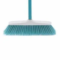 Щетка пластмассовая для подметания пола, 270 мм, Classic бирюзовая, c черенком, 120 см, D22 мм Elfe