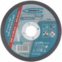 Круг отрезной по металлу, 125х1,0х22 мм Gross