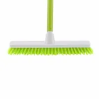 Щетка пластмассовая Shrober для чистки ковров 270 мм, салатная, c черенком, 120 см, D22 мм Elfe